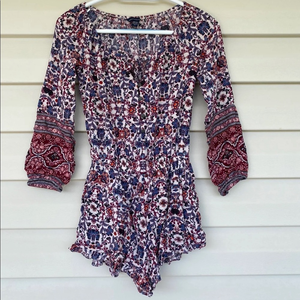 XXS American eagle fall romper AE autumn